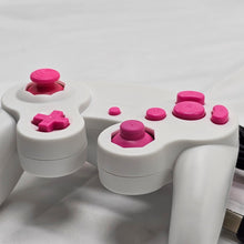 Load image into Gallery viewer, Custom Made GameCube Controller, NGC Pink on White Gamepad For Game Cube, Wii, Wii U &amp; Switch
