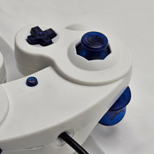 Load image into Gallery viewer, Custom Made GameCube Controller, NGC Crystal Blue on White Gamepad For Game Cube, Wii, Wii U &amp; Switch
