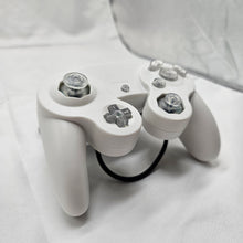 Load image into Gallery viewer, Custom Made GameCube Controller, NGC Crystal Grey on White Gamepad For Game Cube, Wii, Wii U &amp; Switch
