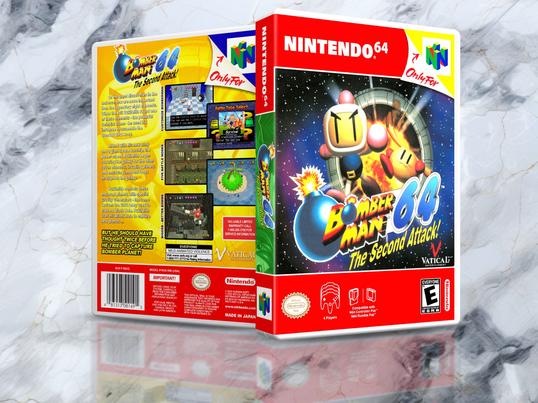 Bomberman 64 Second Attack - N64 Case