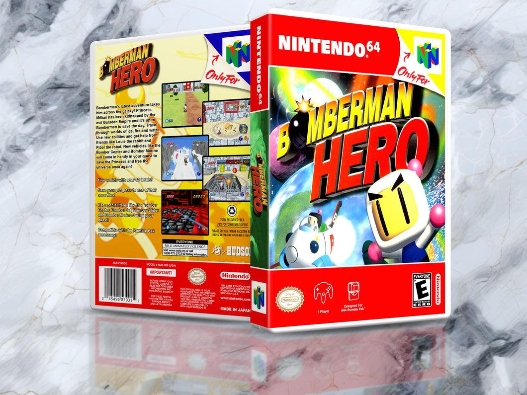 Bomberman Hero - N64 Case