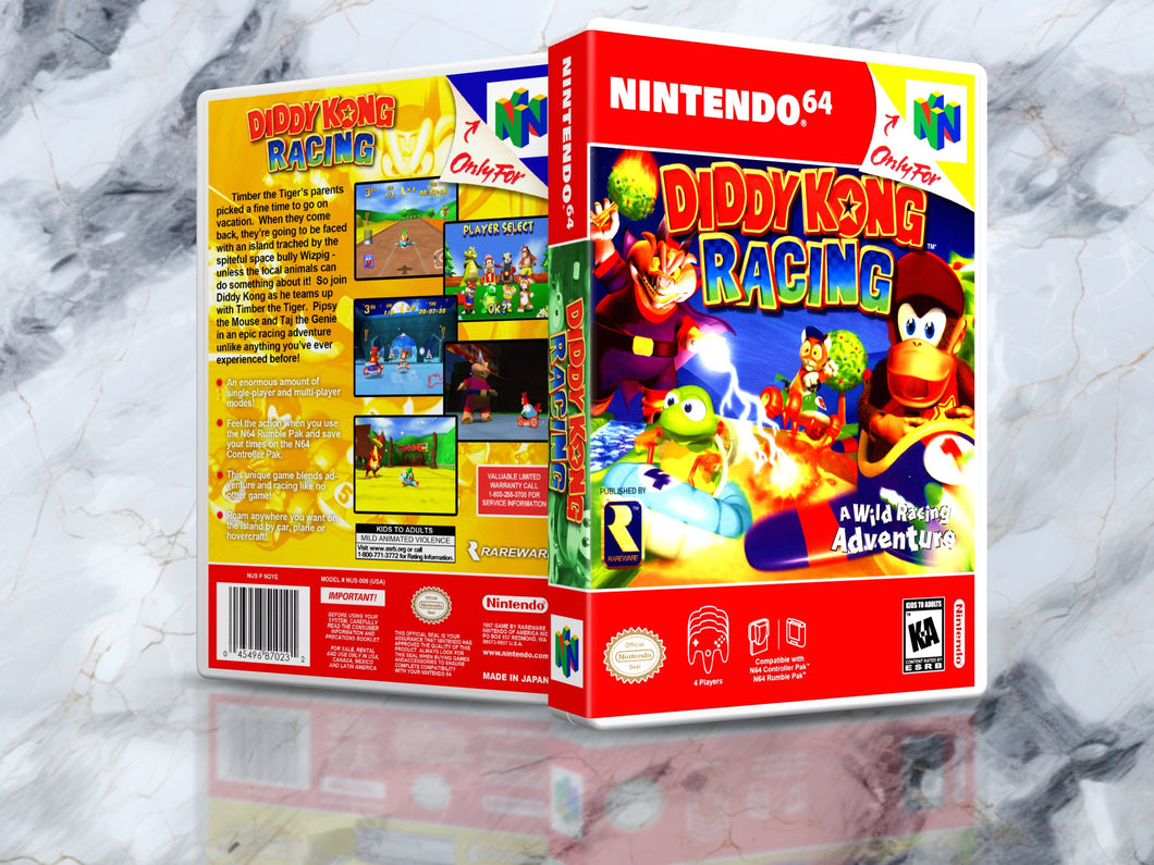 Diddy Kong Racing - N64 Case