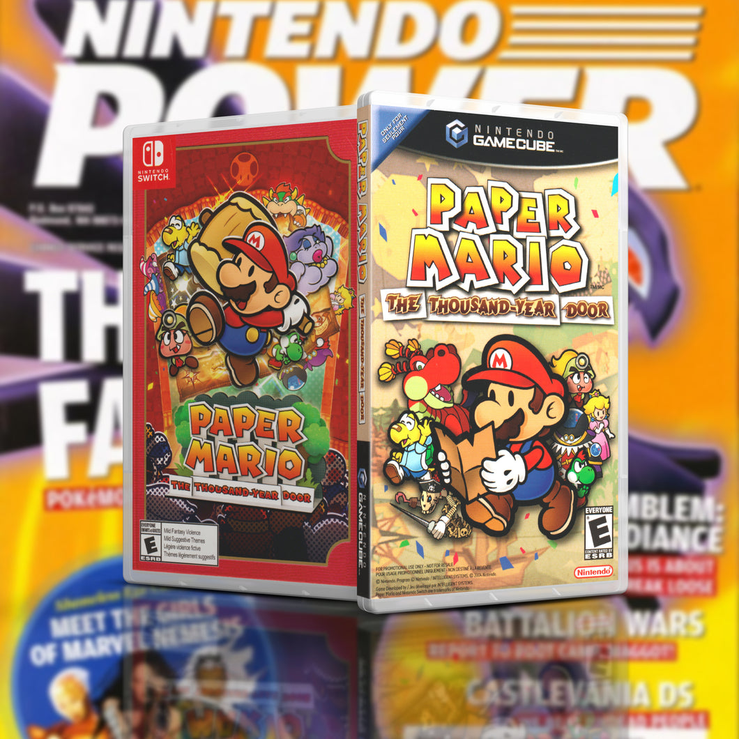 Custom Paper Mario Thousand Year Door - Switch Cover