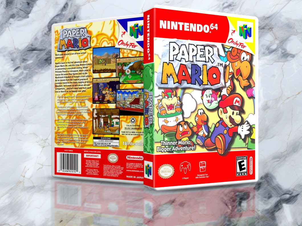 Paper Mario - N64 Case - No Game Included