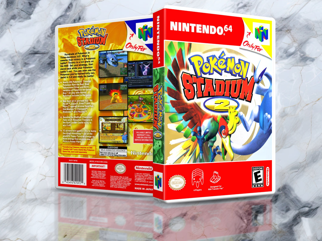 Pokemon Stadium 2 - N64 Case - No Game Included