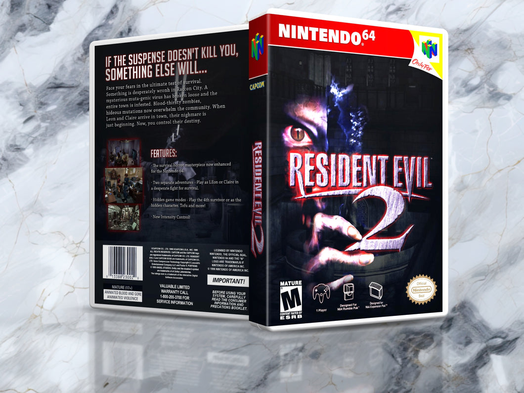 Resident Evil 2 - N64 Case - No Game Included