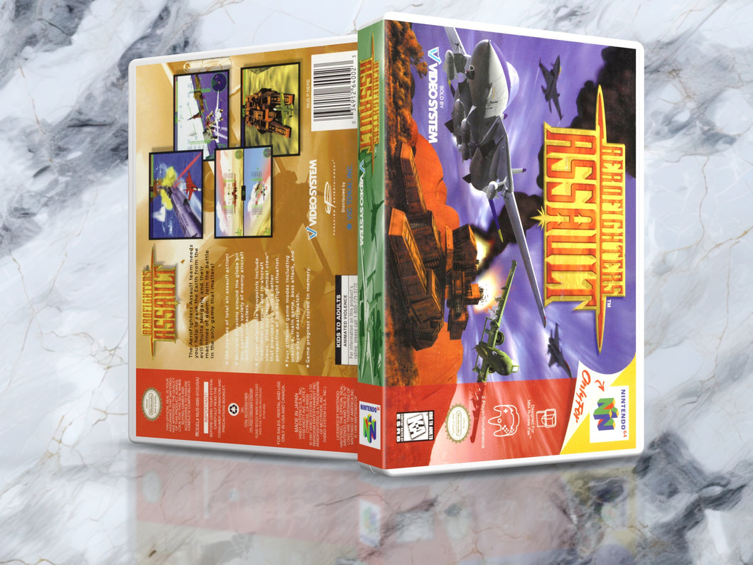 Aero Fighters Assault - N64 Case