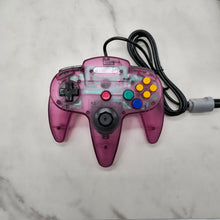 Load image into Gallery viewer, New Modded Handmade Shell Wired Controller Joystick Compatible With Nintendo 64 N64 Crystal Purple
