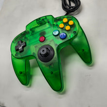 Load image into Gallery viewer, New Shell Handmade Wired Controller Joystick Compatible With Nintendo 64 N64 Crystal Green
