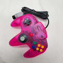 Load image into Gallery viewer, New Modded Shell Handmade Wired Controller Joystick Compatible With Nintendo 64 N64 Crystal Pink
