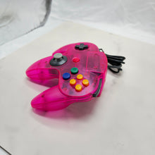 Load image into Gallery viewer, New Modded Shell Handmade Wired Controller Joystick Compatible With Nintendo 64 N64 Crystal Pink
