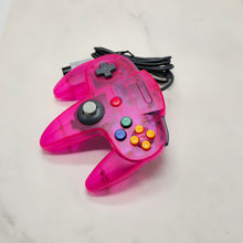 Load image into Gallery viewer, New Modded Shell Handmade Wired Controller Joystick Compatible With Nintendo 64 N64 Crystal Pink
