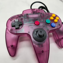 Load image into Gallery viewer, New Modded Handmade Shell Wired Controller Joystick Compatible With Nintendo 64 N64 Crystal Purple
