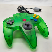 Load image into Gallery viewer, New Shell Handmade Wired Controller Joystick Compatible With Nintendo 64 N64 Crystal Green
