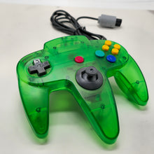 Load image into Gallery viewer, New Shell Handmade Wired Controller Joystick Compatible With Nintendo 64 N64 Crystal Green
