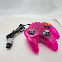 Load image into Gallery viewer, New Modded Shell Handmade Wired Controller Joystick Compatible With Nintendo 64 N64 Crystal Pink
