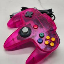 Load image into Gallery viewer, New Modded Shell Handmade Wired Controller Joystick Compatible With Nintendo 64 N64 Crystal Pink
