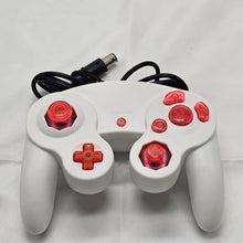 Load image into Gallery viewer, Custom Made GameCube Controller, NGC Crystal Pink on White Gamepad For Game Cube, Wii, Wii U &amp; Switch
