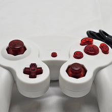 Load image into Gallery viewer, Custom Made GameCube Controller, NGC Crystal Red on White Gamepad For Game Cube, Wii, Wii U &amp; Switch
