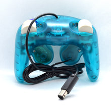 Load image into Gallery viewer, Sea Blue GamceCube Controller, NGC Transparent Teal Blue Gamepad For Gamecube, Wii, Wii U &amp; Switch - KeeranSales
