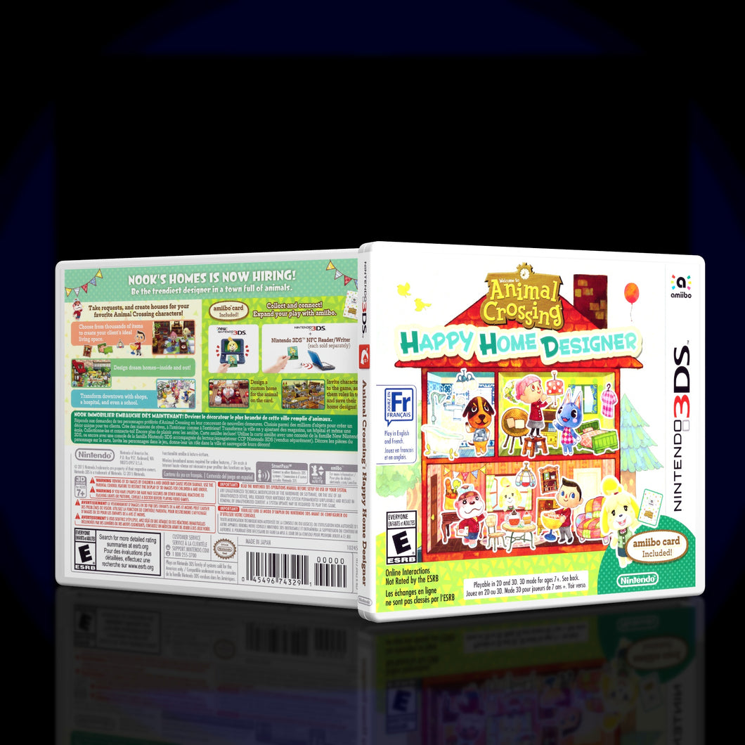 Animal Crossing Happy Home Designer - 3DS Game Case - KeeranSales