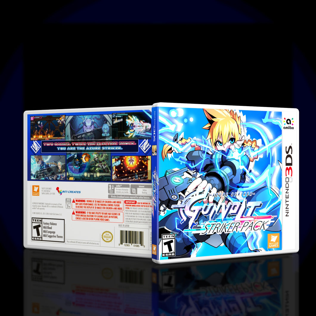 Azure Striker - 3DS Game Case - KeeranSales