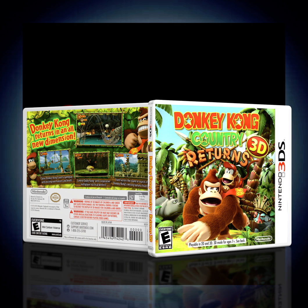 Donkey Kong Returns 3D - 3DS Game Case - KeeranSales