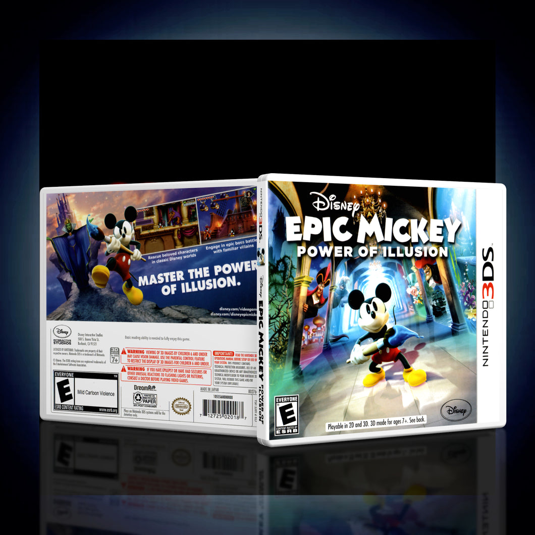 Epic Mickey Power of Illusion - 3DS Game Case - KeeranSales