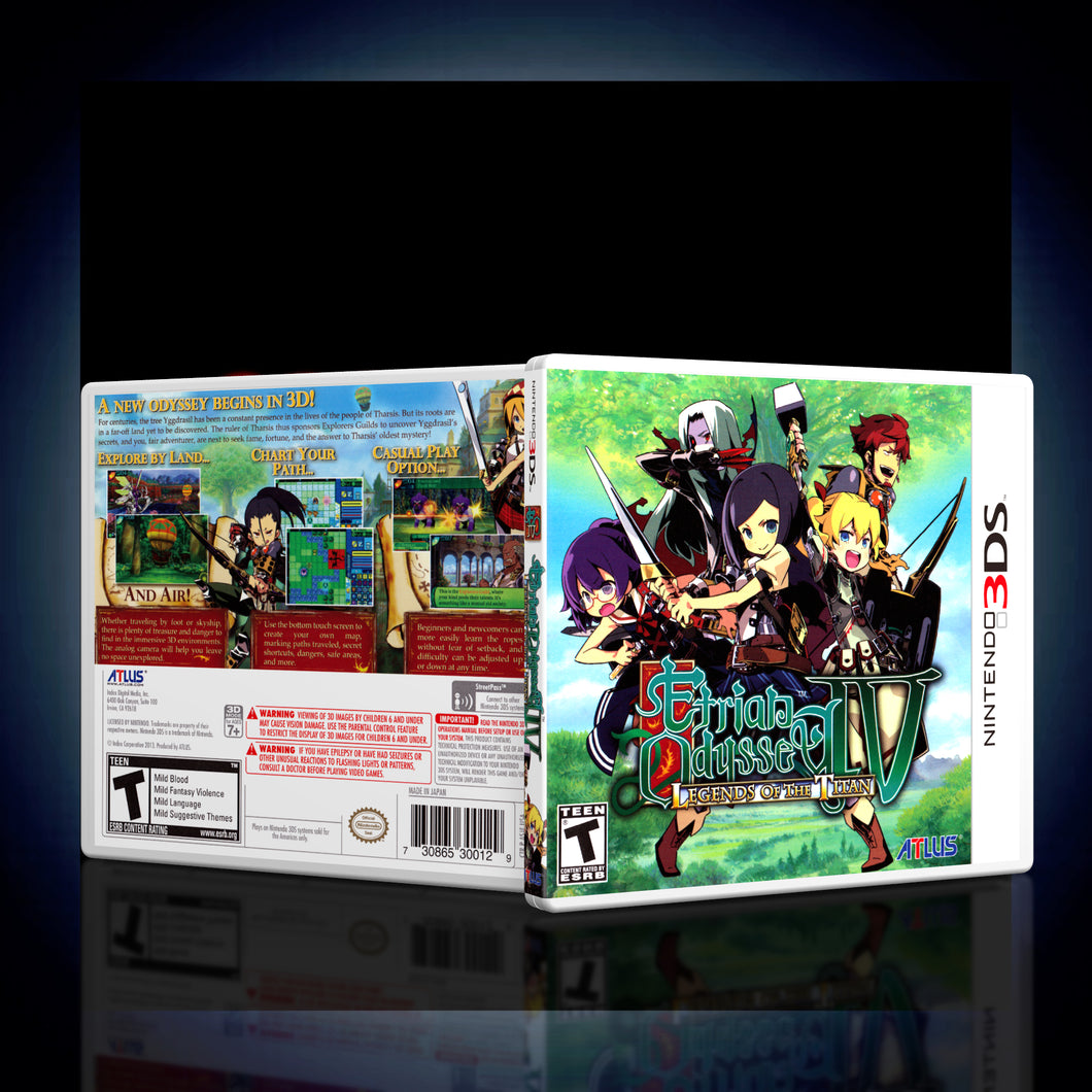 Etrian Odyssey 4 Legends of the Titan - 3DS Game Case - KeeranSales