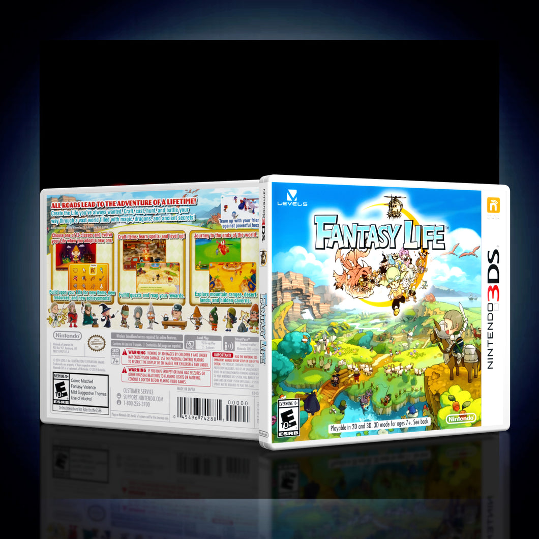 Fantasy Life - 3DS Game Case - KeeranSales