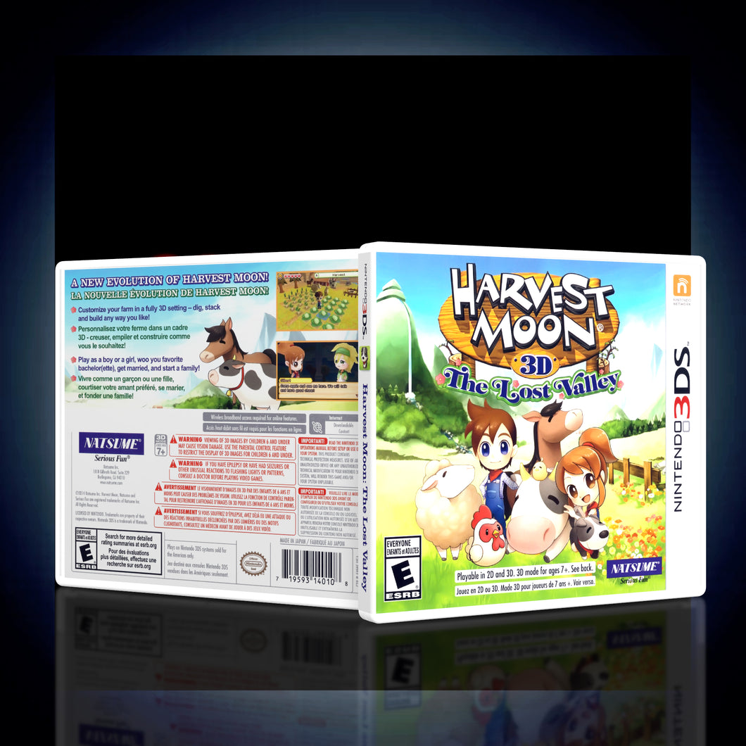 Harvest Moon 3D The Lost Valley - 3DS Game Case - KeeranSales