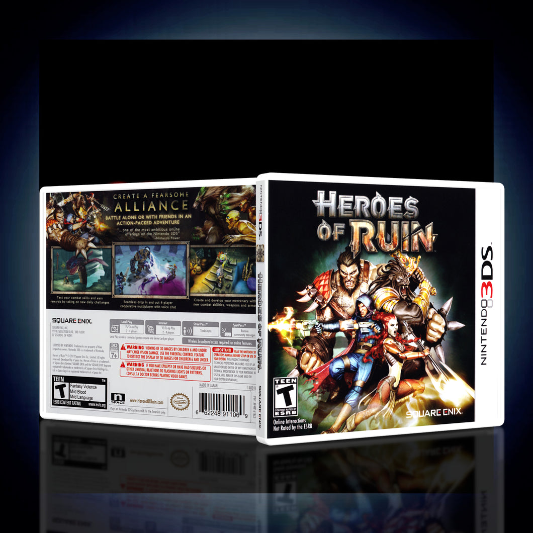Heroes Of Ruin - 3DS Game Case - KeeranSales