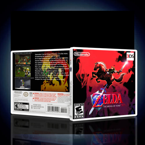 Legend of Zelda Ocarina of Time Alt - 3DS Game Case - KeeranSales