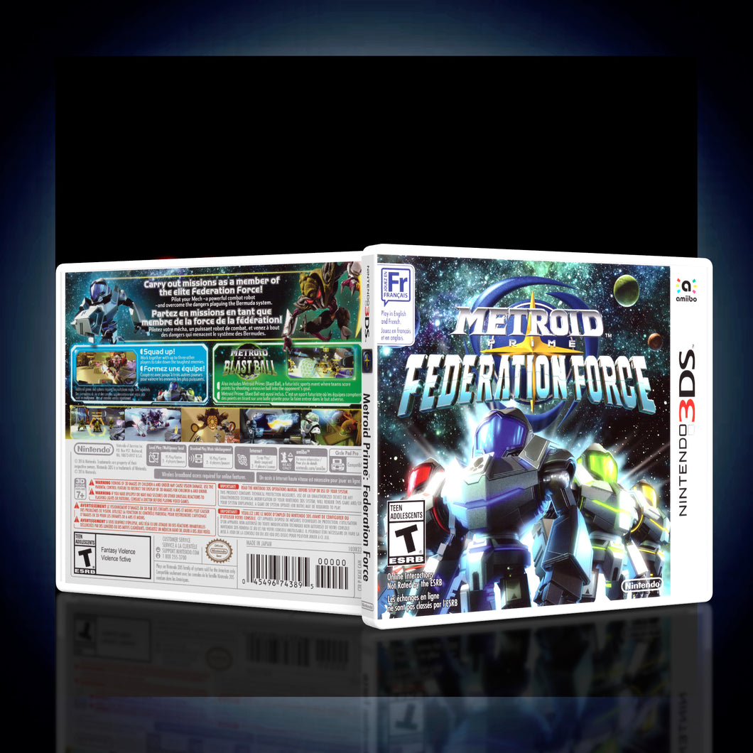 Metroid Prime Federation Force - 3DS Game Case - KeeranSales