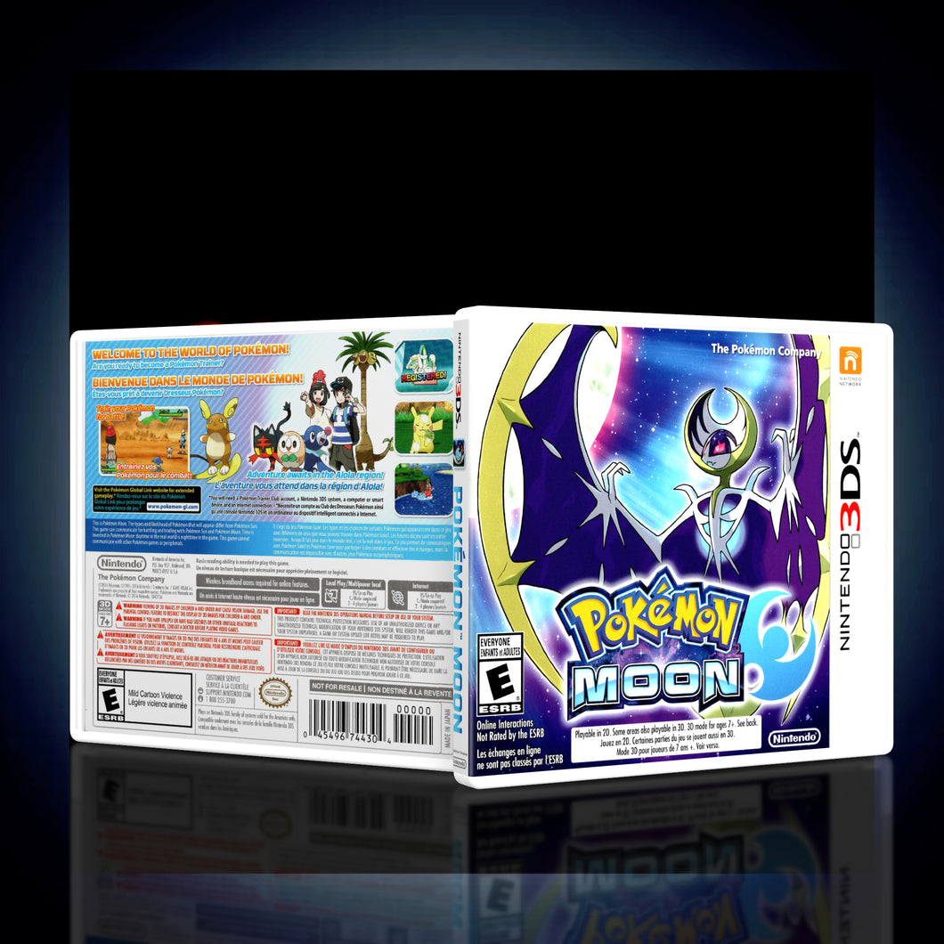 Pokemon Moon - 3DS Game Case - KeeranSales