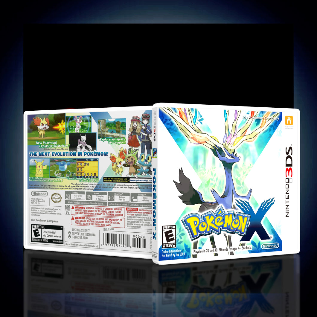 Pokemon X - 3DS Game Case - KeeranSales