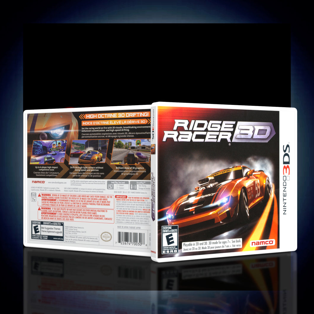 Ridge Racer 3D - 3DS Game Case - KeeranSales