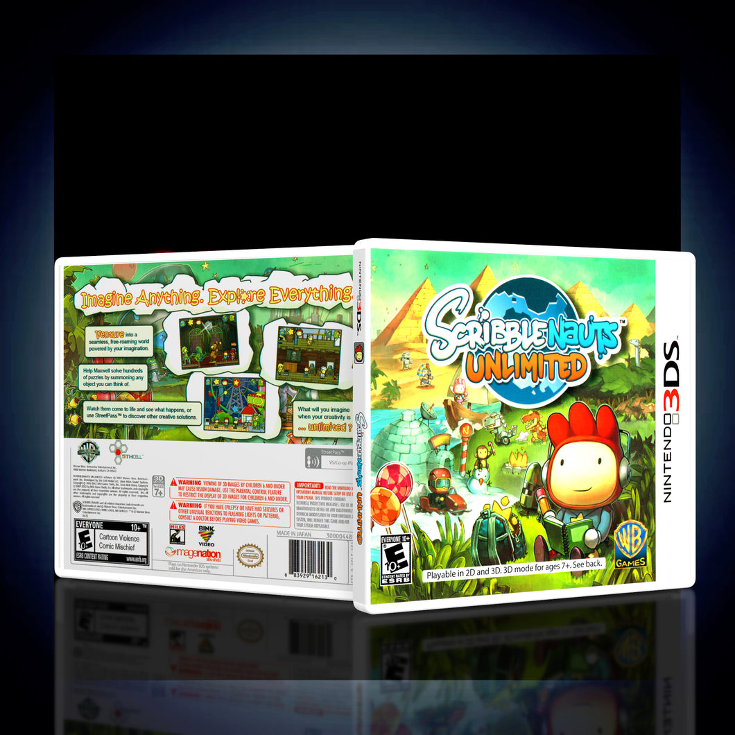 Scribblenauts Unlimited - 3DS Game Case - KeeranSales