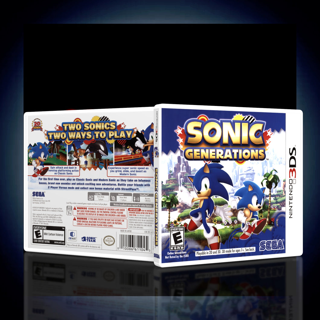 Sonic Generations - 3DS Game Case - KeeranSales