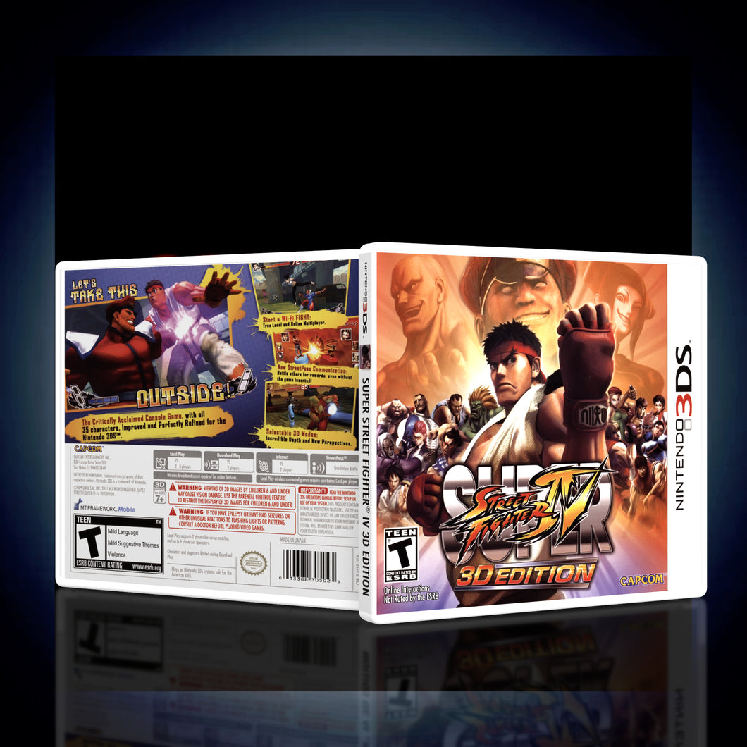 Super Street Fighter 4- 3DS Game Case - KeeranSales