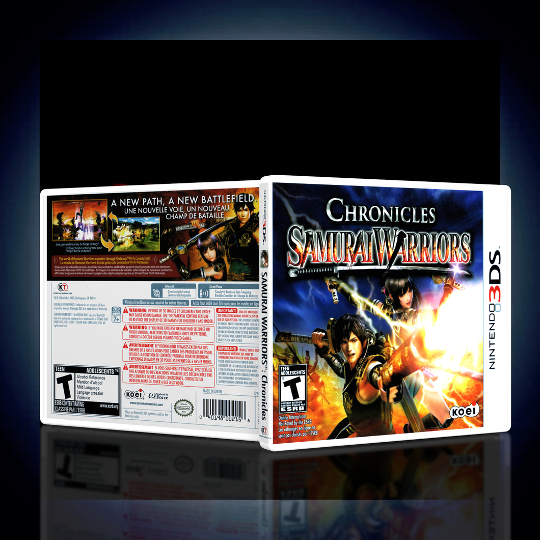 Chronicles Samurai Warriors - 3DS Game Case - KeeranSales