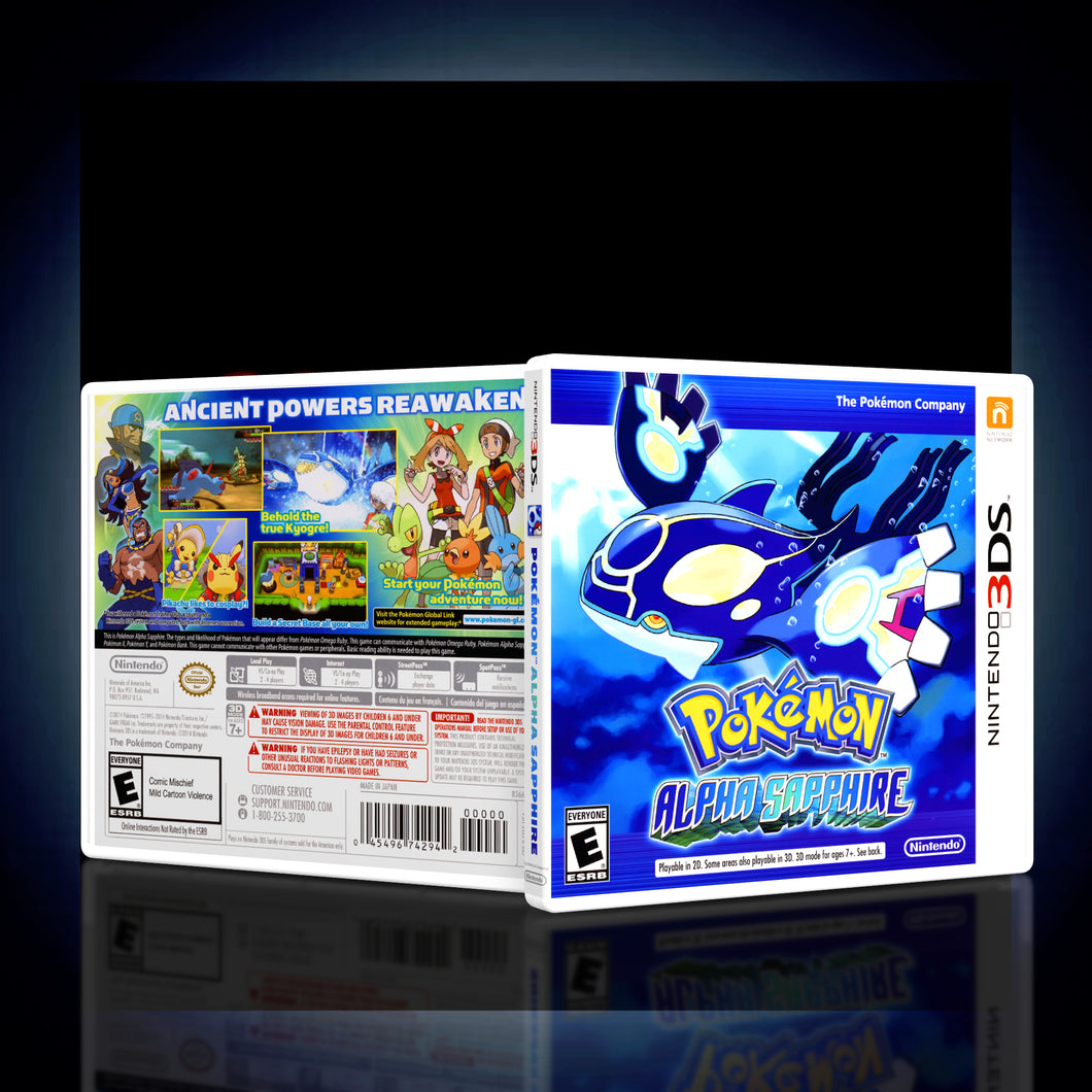 Pokemon Alpha Sapphire - 3DS Game Case - KeeranSales