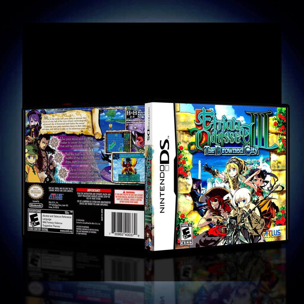 Etrian Odyssey 3 The Drowned City - NDS Case Only - KeeranSales