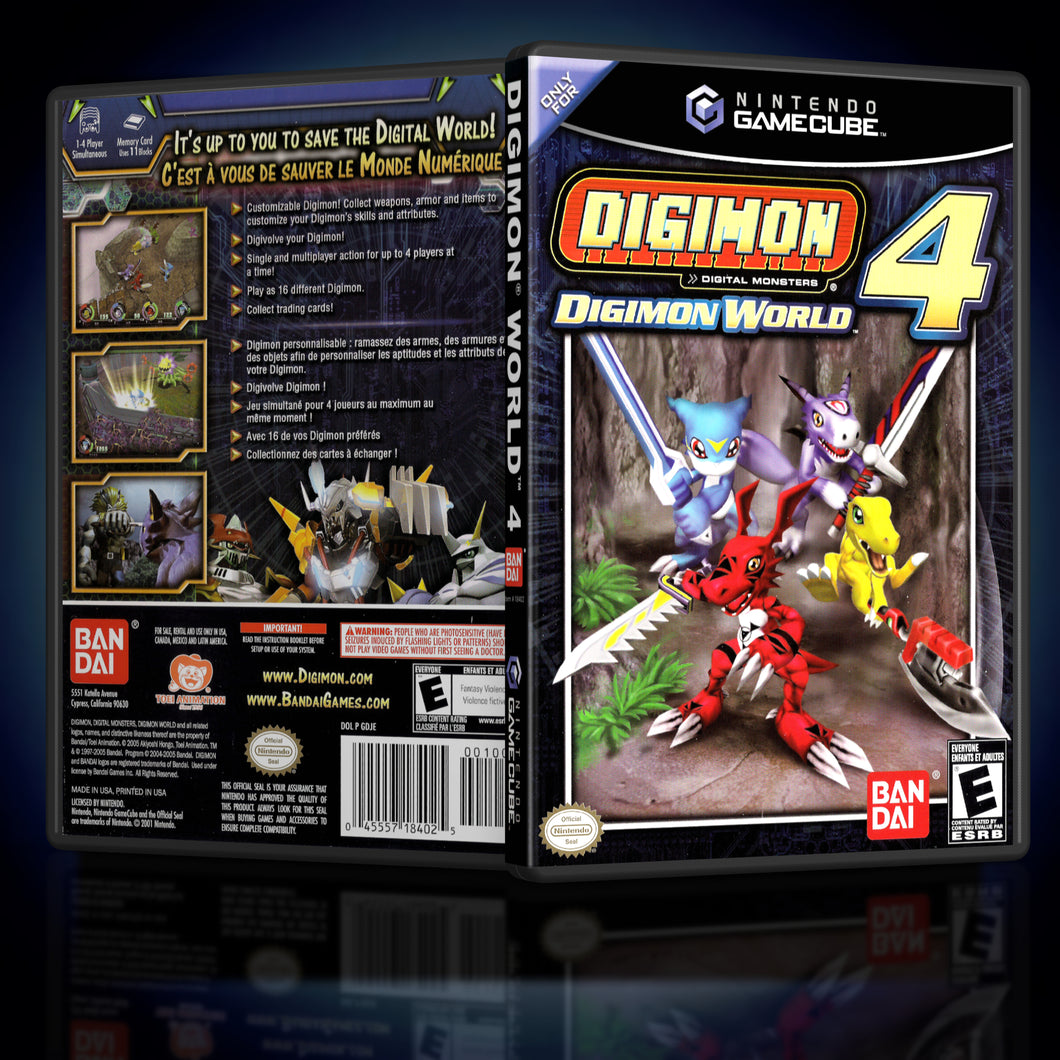 Digimon World 4 GameCube Case Reproduction - KeeranSales