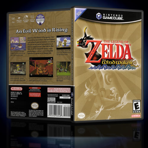 The Legend of Zelda The Wind Waker GameCube Case Reproduction - KeeranSales