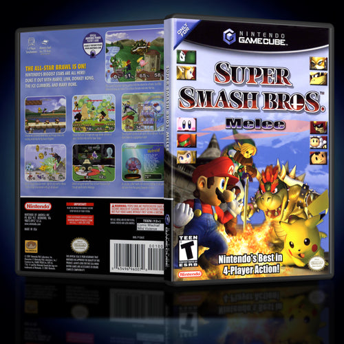 Super Smash Bros Melee GameCube Case Reproduction - KeeranSales