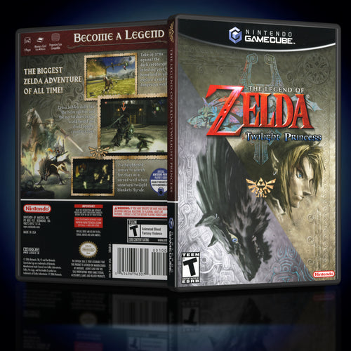 The Legend of Zelda Twilight Princess GameCube Case Reproduction - KeeranSales