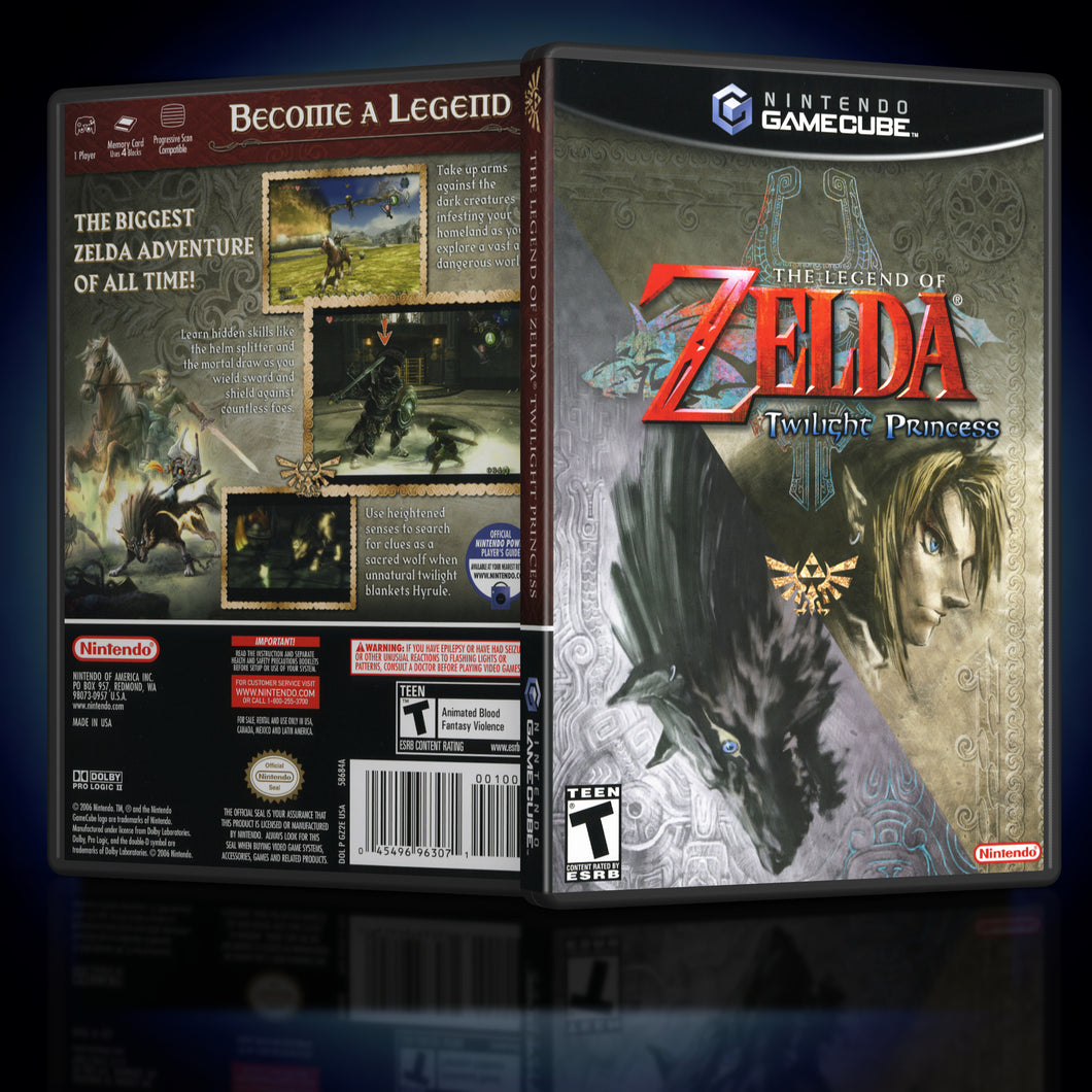 The Legend of Zelda Twilight Princess GameCube Case Reproduction - KeeranSales