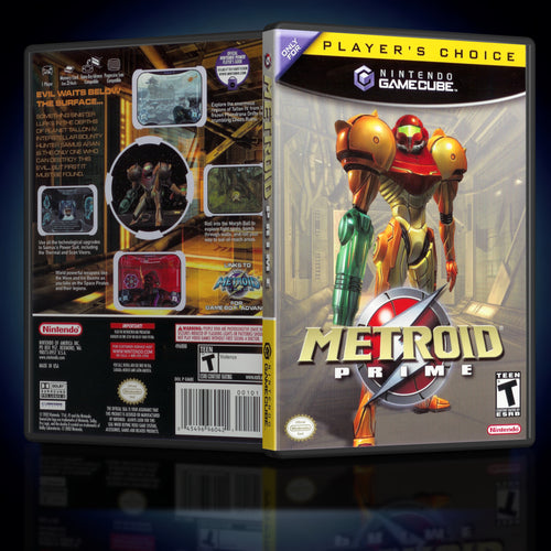 Metroid Prime Single Disc Case GameCube Case Reproduction - KeeranSales