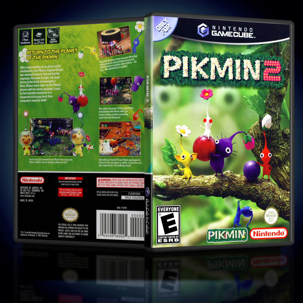 Pikmin 2 Custom Single Disc Case GameCube Case Reproduction - KeeranSales